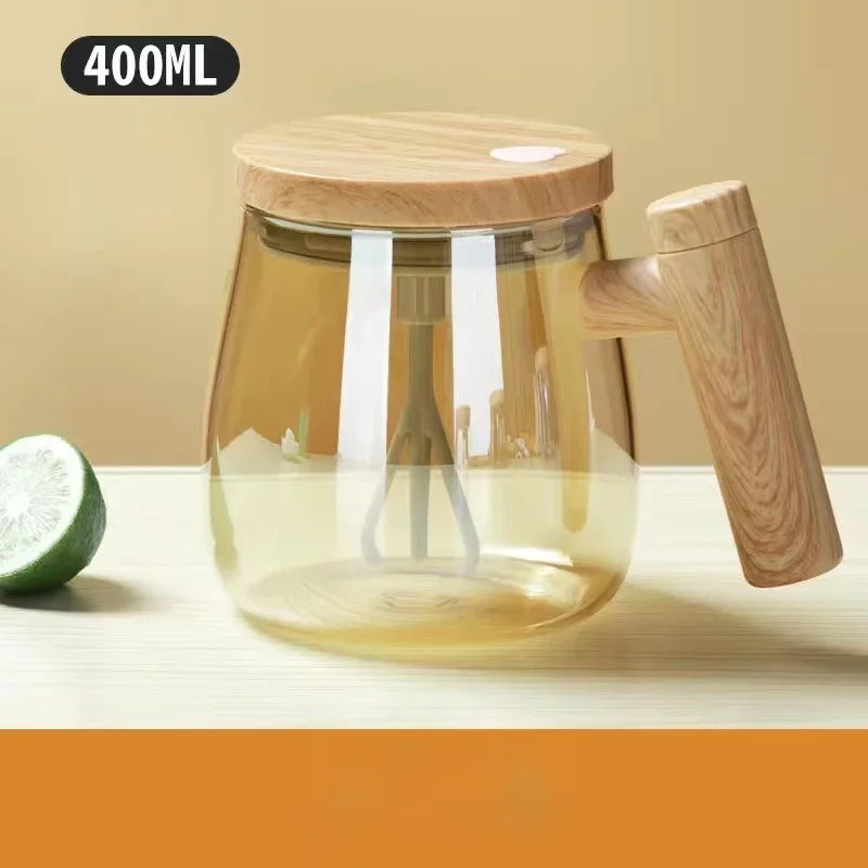 400ML Self Stirring Glass Coffee Mug