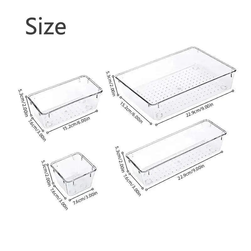 7/14 Pcs Drawer Organizer Set