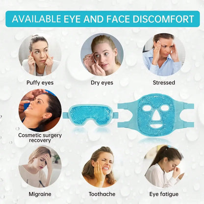 Gel Cooling Ice Face Mask, Hot/ Cold Compress Pack