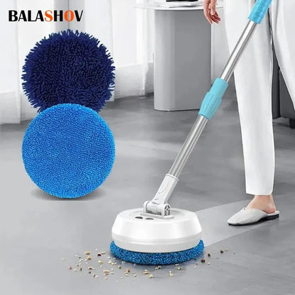 Wireless Electric Spin Mop — 2-in-1 Wet & Dry, Telescopic Handle, USB Rechargeable