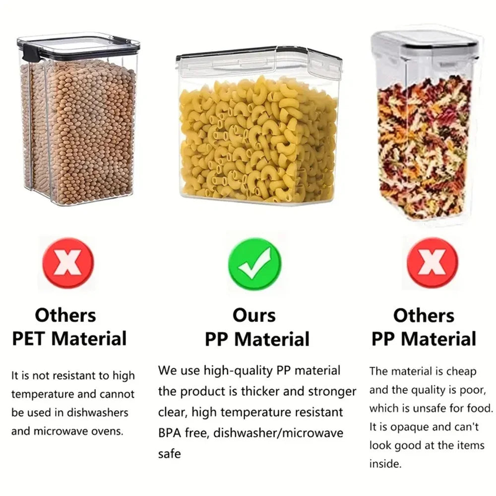 7-Piece Airtight Food Storage Container Set — BPA-Free with Labels & Marker