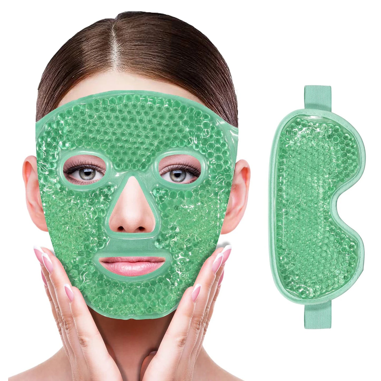 Gel Cooling Ice Face Mask, Hot/ Cold Compress Pack