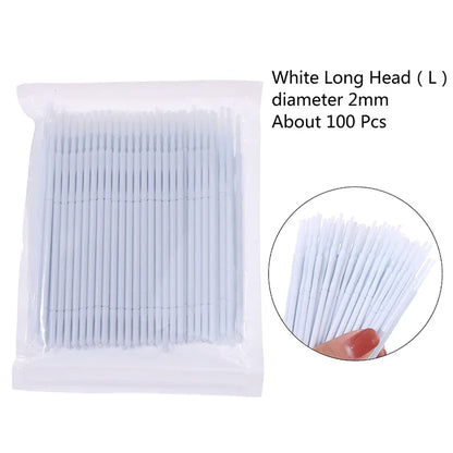 100Pcs Professional Disposable Eyelash Extension Micro Brush