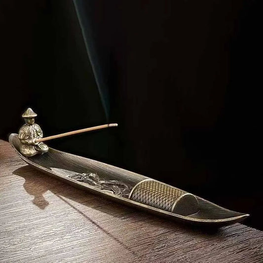 Minimalist Metal Incense Stick Holder — Elegant Home Decor Aromatherapy Base