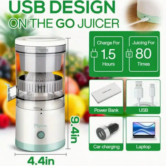 Portable USB Electric Juicer, One-Touch Start