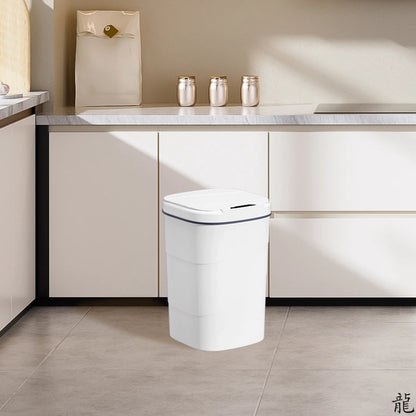 Smart Sensor Touchless Automatic Closing Trash Can Battery Powered for  Bathroom House Office