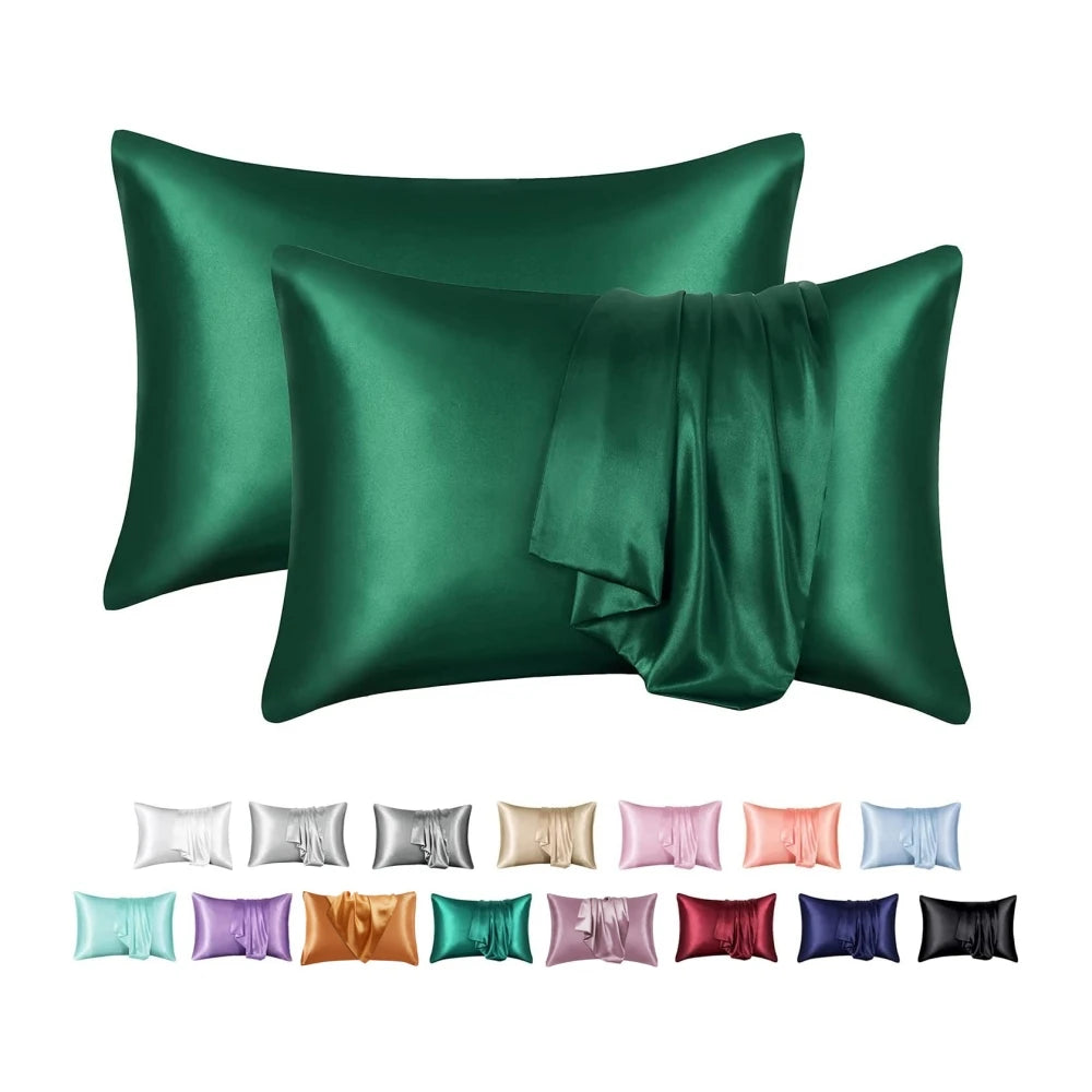 Nordic Silk Decorative Pillow Covers Luxury Comfortable Home Bedding Cases