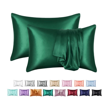 Nordic Silk Decorative Pillow Covers Luxury Comfortable Home Bedding Cases