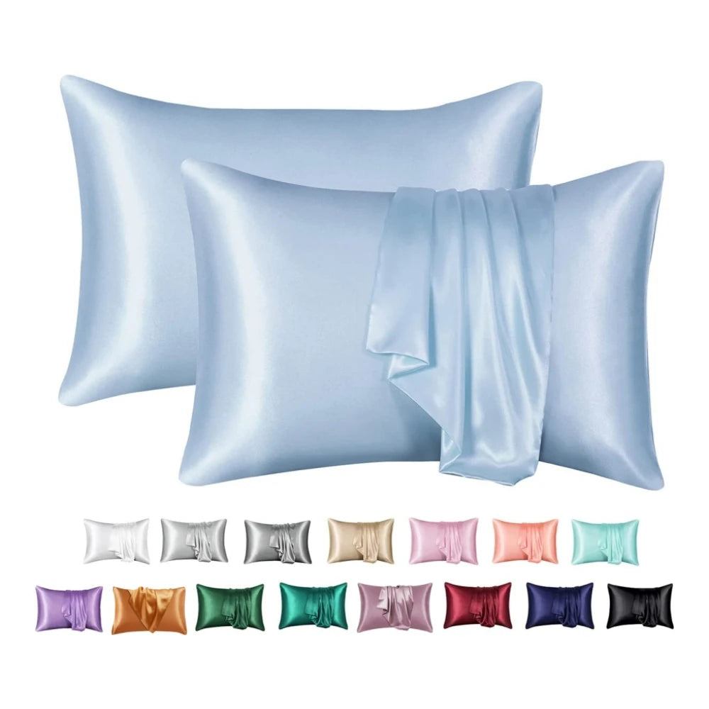 Nordic Silk Decorative Pillow Covers Luxury Comfortable Home Bedding Cases