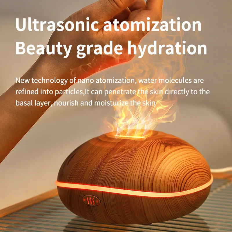 Aroma Humidifier flame/ Can Add Essential Oils