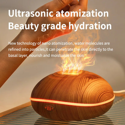 Aroma Humidifier flame/ Can Add Essential Oils