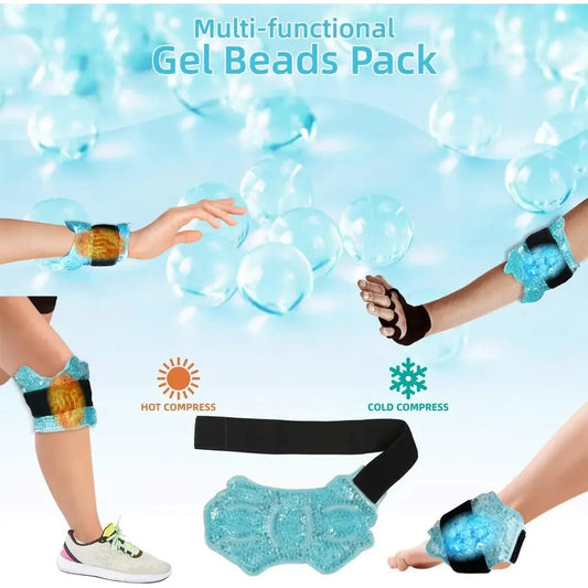 Ankle & Foot Therapy Ice Pack — Hot & Cold Relief with Adjustable Stand