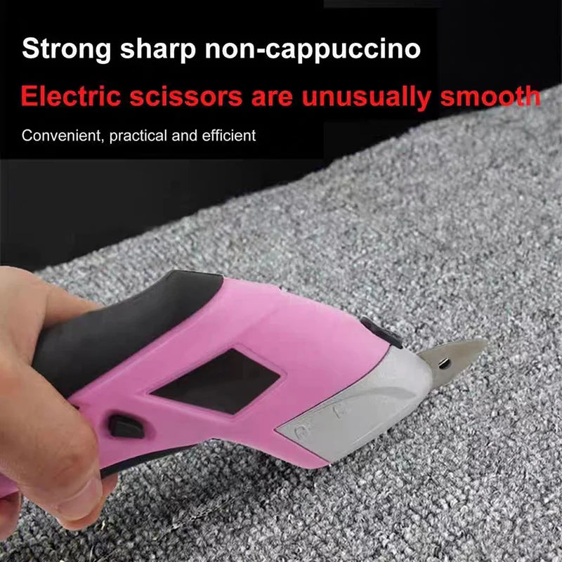 Cordless Electric Scissors Cardboard Cutter Rechargeable Electric Fabric Scissors Cutter With Box For Leather Carboard Carpet