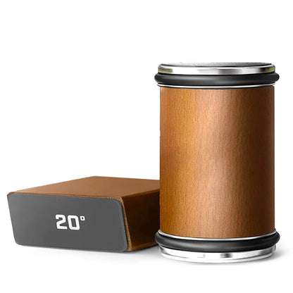 Rolling Knife Sharpener — Double-Sided Diamond Stone with 15°/20° Magnetic Angle Guide