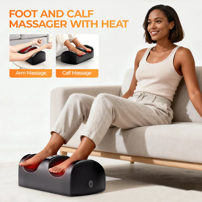 Shiatsu Full Body Massage Mat with Heat, Detachable Massager Pad, 10 Vibrating Motors, 9 Intensity Levels, Relax at Home or Office