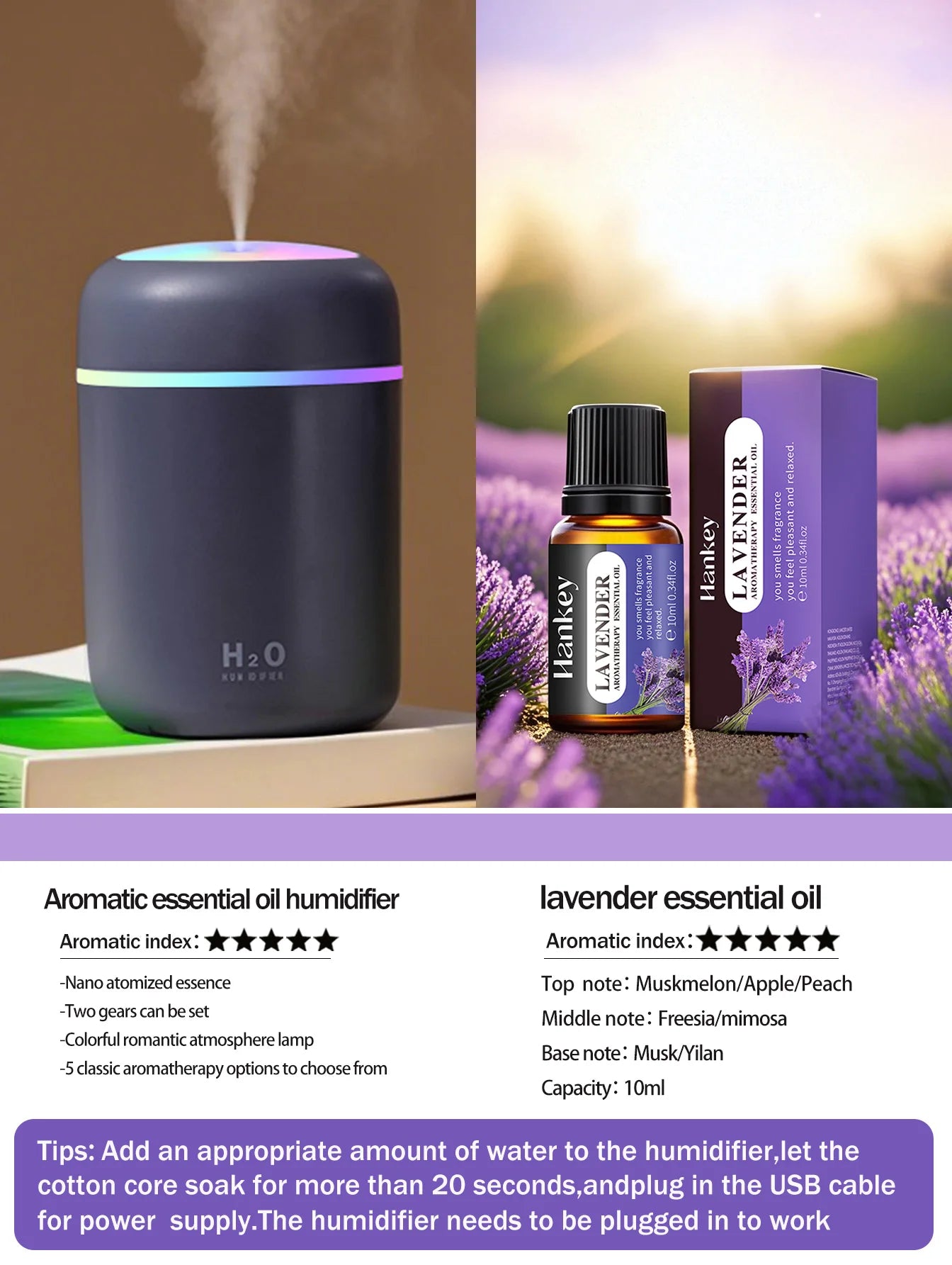 300ml Aromatherapy Diffuser And Humidifier