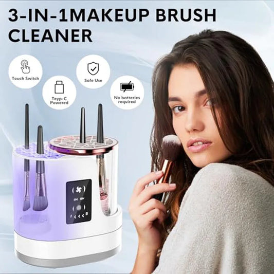 Electric Makeup Brush Cleaner & Dryer — Deep Clean in Seconds