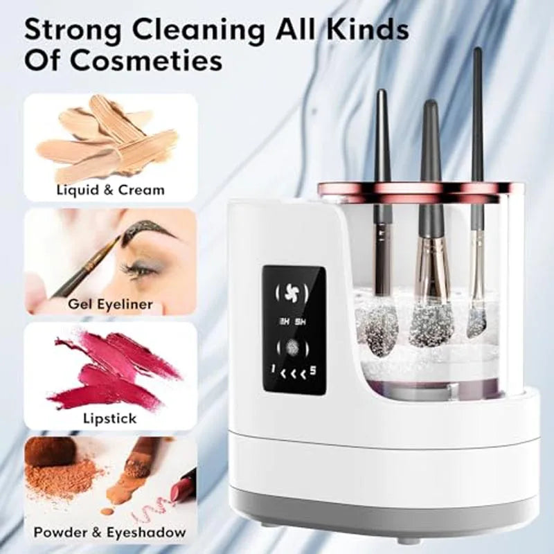 Electric Makeup Brush Cleaner & Dryer — Deep Clean in Seconds