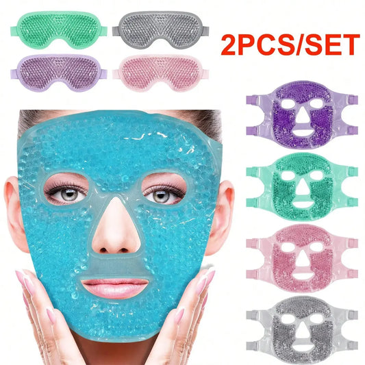 Gel Cooling Face Mask — Hot & Cold Compress for Soothing Skin Relief