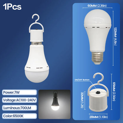 LED Rechargeable Light Bulb