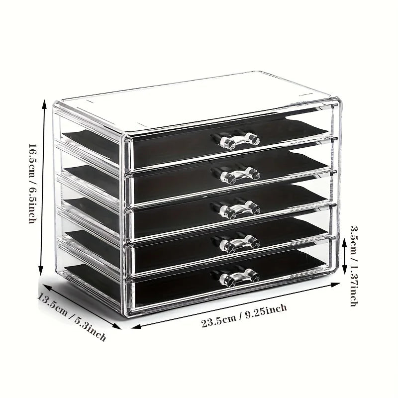 3/5 Layer Acrylic Office Organizer Drawer for Desk