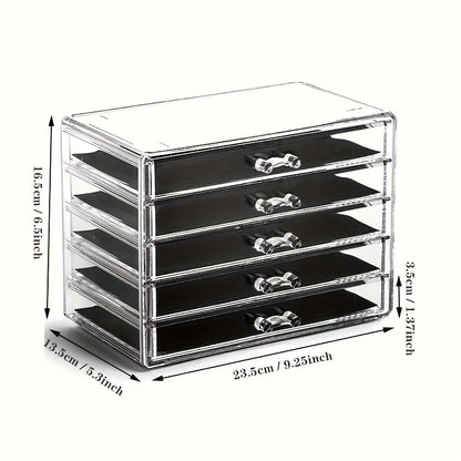 3/5 Layer Acrylic Office Organizer Drawer for Desk