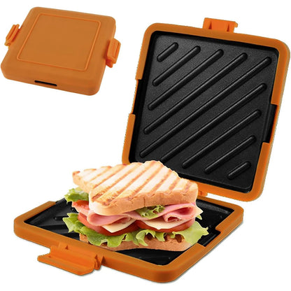 Microwave Toastie & Sandwich Maker — Silicone Non-Stick Grill with Heatwave Technology