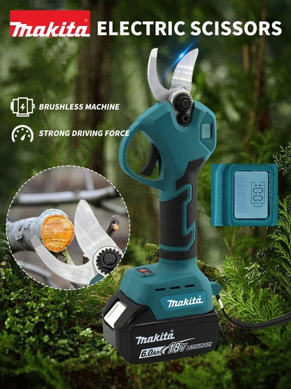 Makita Brushless Electric Pruning Shears Garden Tool Branche Cutter Cordless Electric Garden Scissors Fruit Tree for Makita 18V