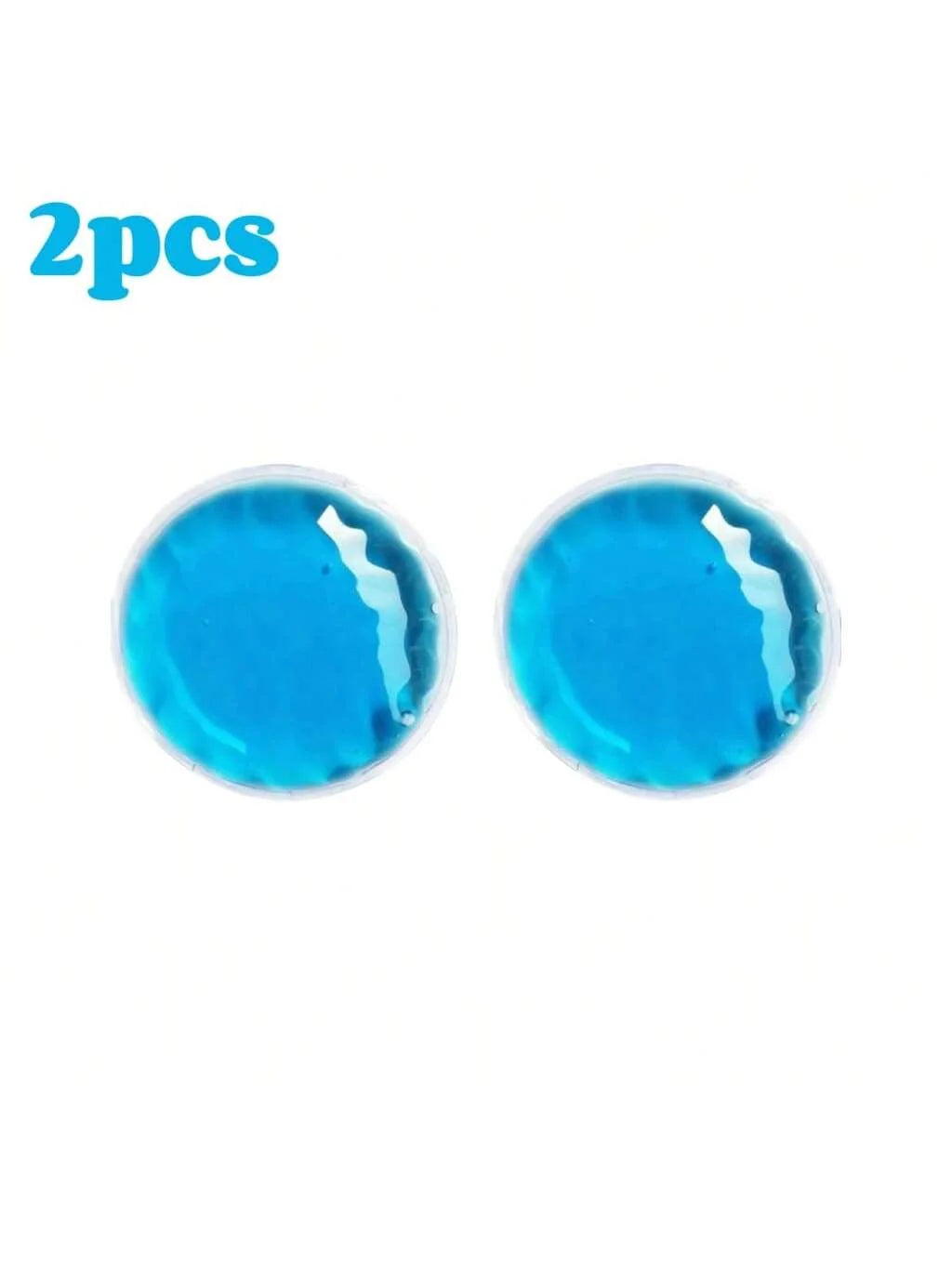 4pcs Reusable Gel Ice Pack Hot Cold Compress, Small Round Ice Packs for Eyes, Perfect for Family & Travel Use