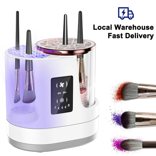 Electric Makeup Brush Cleaner & Dryer — Deep Clean in Seconds