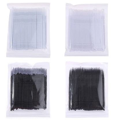 100Pcs Professional Disposable Eyelash Extension Micro Brush