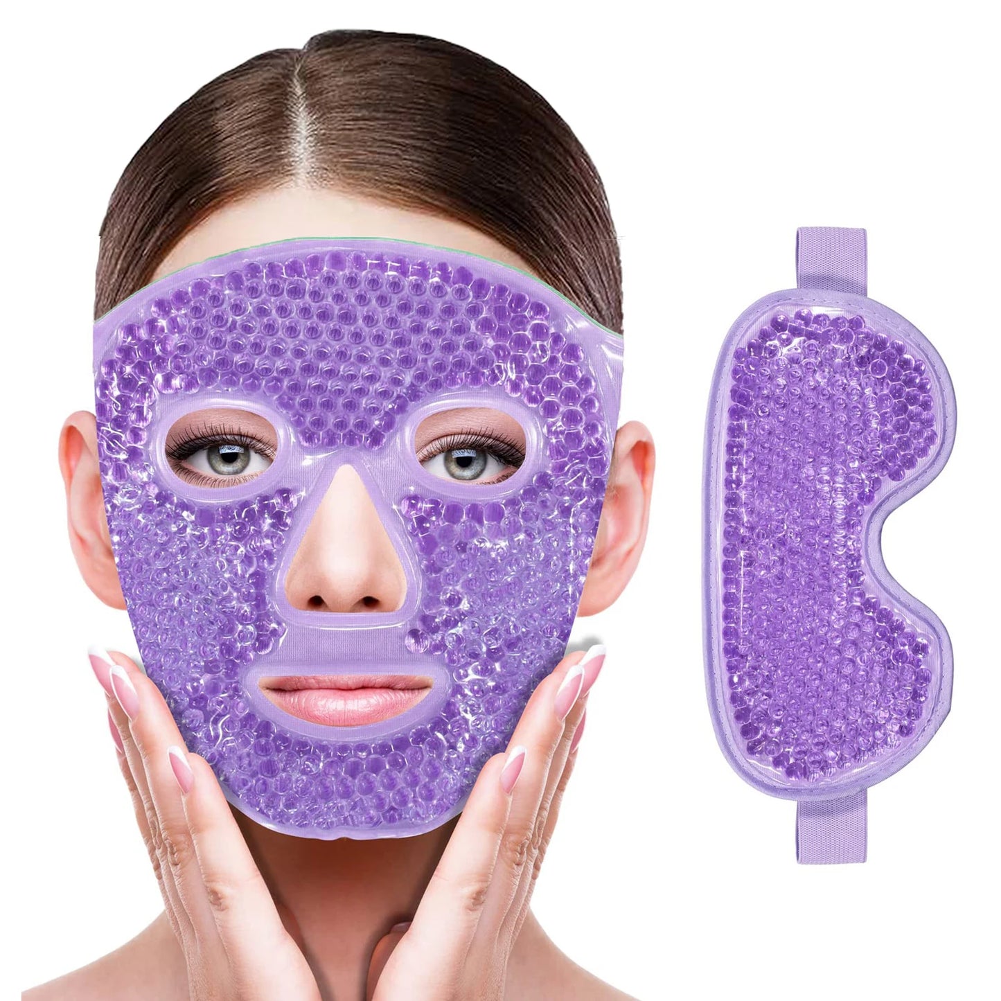 Gel Cooling Ice Face Mask, Hot/ Cold Compress Pack