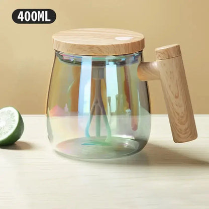 400ML Self Stirring Glass Coffee Mug