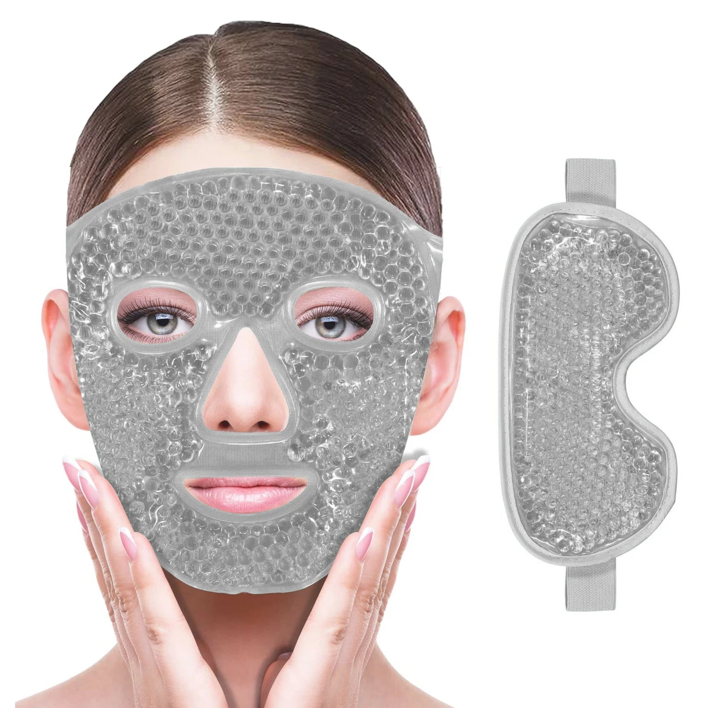 Gel Cooling Ice Face Mask, Hot/ Cold Compress Pack