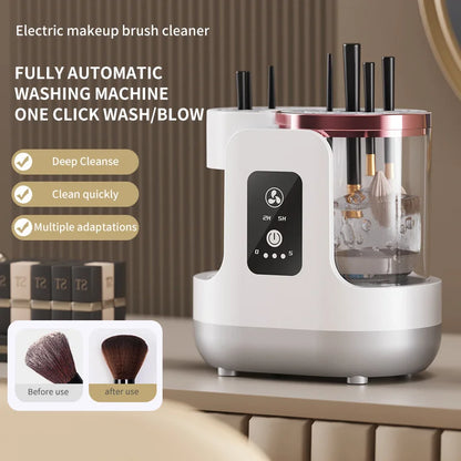 Electric Makeup Brush Cleaner & Dryer — Deep Clean in Seconds