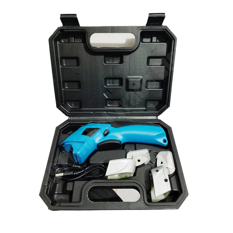 Cordless Electric Scissors Cardboard Cutter Rechargeable Electric Fabric Scissors Cutter With Box For Leather Carboard Carpet