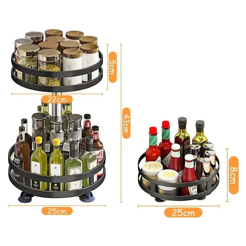 360 Degree Rotatable Spice Rack