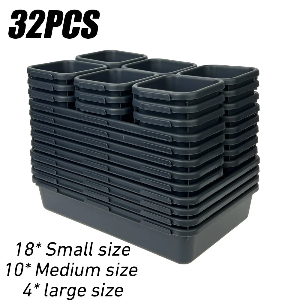 32PCS Desk Drawer Organizers