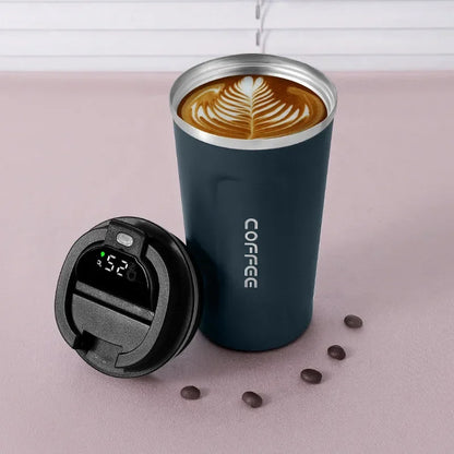 380/510ml Stainless Steel Coffee Cup with Temperature Display
