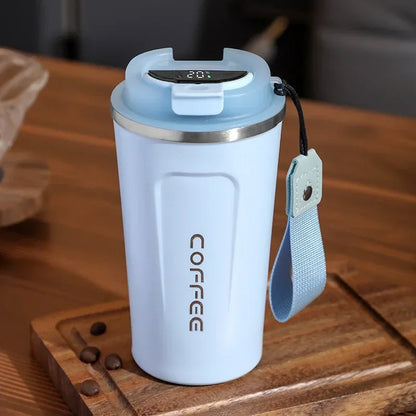 380/510ml Stainless Steel Coffee Cup with Temperature Display