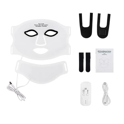 LED Photon Red Light Infrared Therapy Facial Mask/ Wireless Use