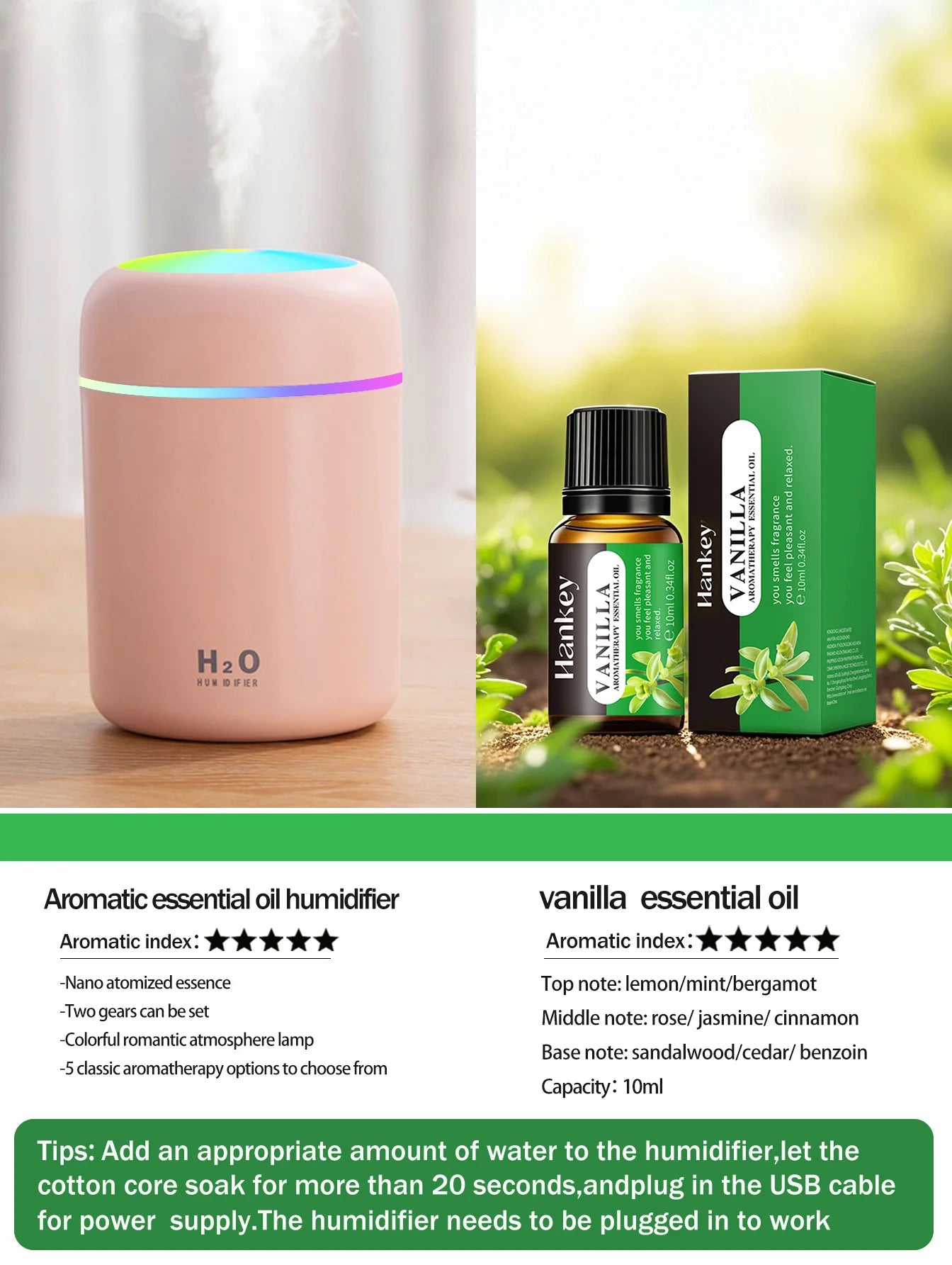 300ml Aromatherapy Diffuser And Humidifier