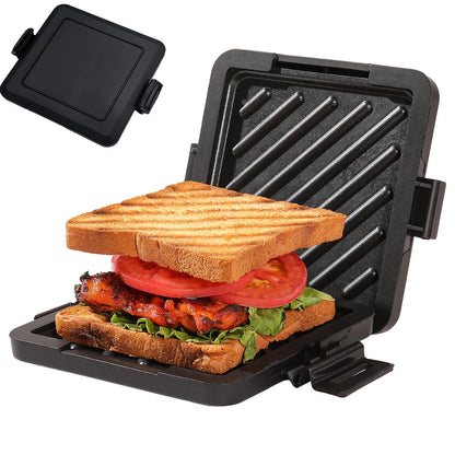 Microwave Toastie & Sandwich Maker — Silicone Non-Stick Grill with Heatwave Technology
