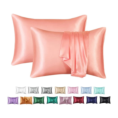 Nordic Silk Decorative Pillow Covers Luxury Comfortable Home Bedding Cases