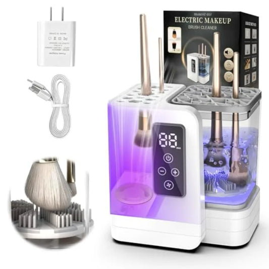 Professional Makeup Brush Cleaner & Dryer — 5-in-1 Deep Clean Machine