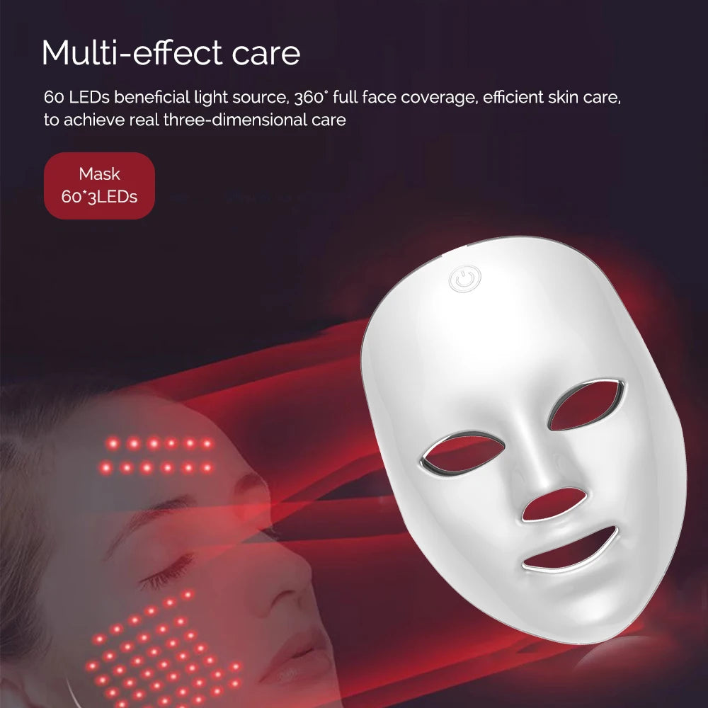 Rechargeable LED Facial Mask/ 7 Colors