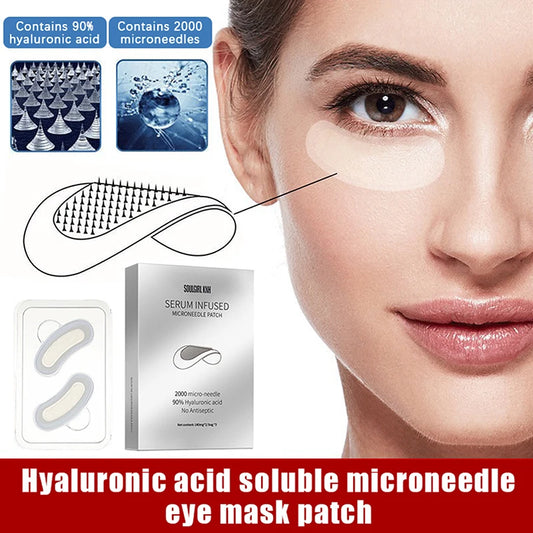 Hyaluronic Acid Microneedle Eye Patches — Anti-Wrinkle & Dark Circle Treatment