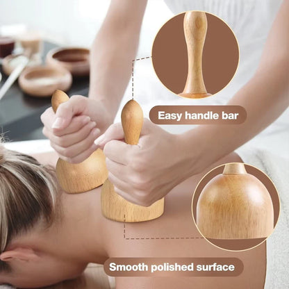 Wooden Lymphatic Drainage Massager Kit — Maderoterapia Body Contouring Set