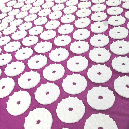 Yoga Acupressure Mat and Pillow Set, Relieves Pain/ Stress in Back and Body