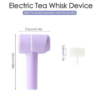 Electric Bamboo Whisk Matcha Brush, 3 Gears, Adjustable Quick Whisk